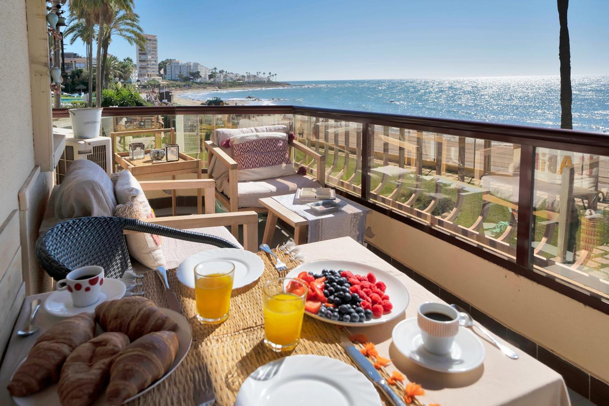 Casa Mar Apartamento Front Beach Con Wifi, Piscina, Padel Y Tenis - Lubina Del Sol Sitio de Calahonda ภายนอก รูปภาพ