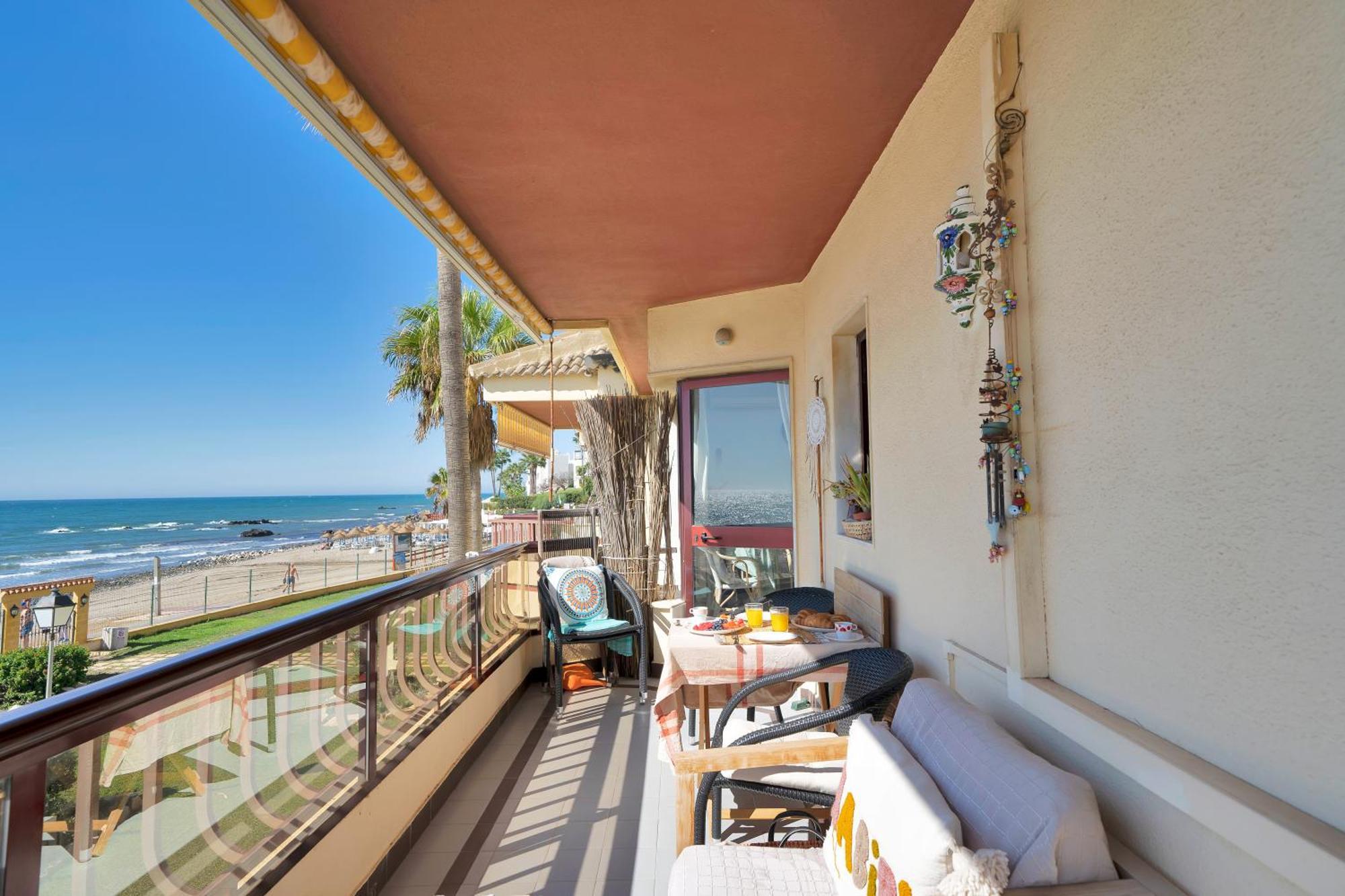 Casa Mar Apartamento Front Beach Con Wifi, Piscina, Padel Y Tenis - Lubina Del Sol Sitio de Calahonda ภายนอก รูปภาพ