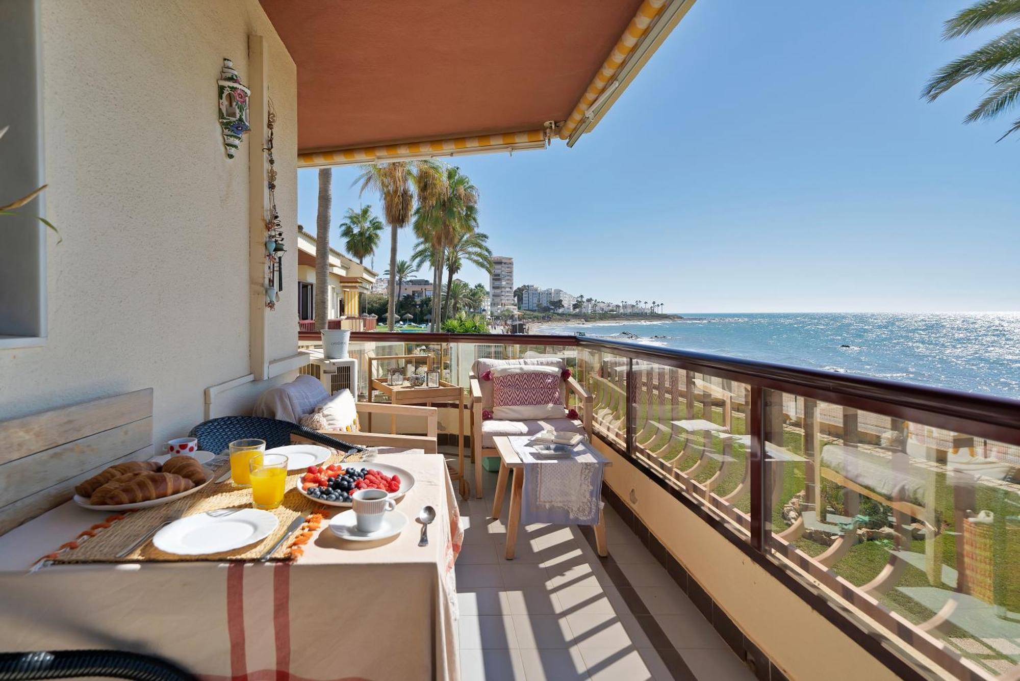 Casa Mar Apartamento Front Beach Con Wifi, Piscina, Padel Y Tenis - Lubina Del Sol Sitio de Calahonda ภายนอก รูปภาพ